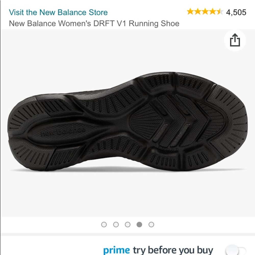 New balance black drift exercise shoe - Picture 5 of 9